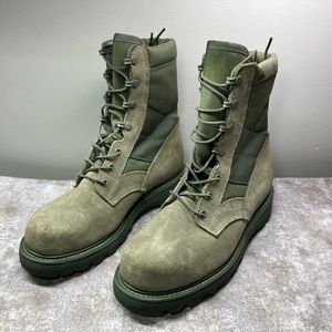 Mondo PT Sage Green Men's Military Combat Boots Size 9 UFCW 8430 Steel Toe USA